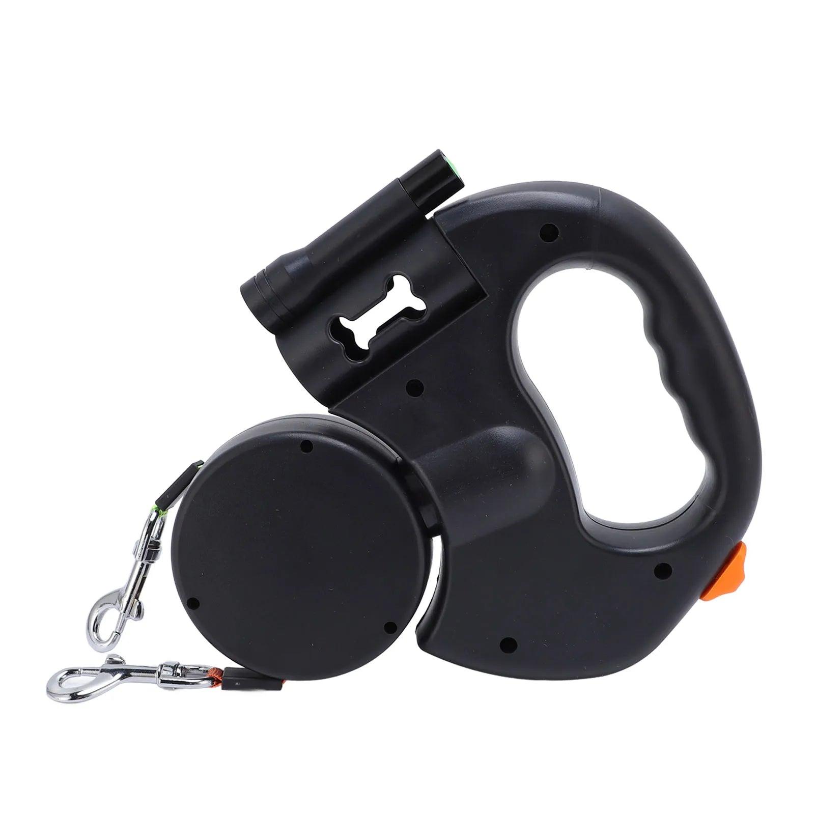 Automatic Retractable Dog Leash Built in LED Light Stretch Resistant Comfortable Grip Pet Traction Leash for Medium Small Dogs - TailTrove™