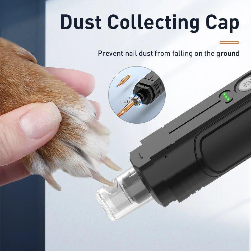 ROJECO P3 Pro Pet Nail Grinder with Dual LED Light – Safe, Quiet & Rechargeable - TailTrove™