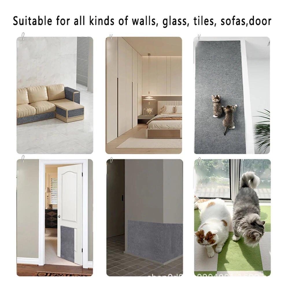 Self - Adhesive Cat Scratch Mat – Cut to Fit & Protect Your Home - TailTrove™