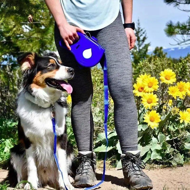 The Ultimate 4 - in - 1 Dog Leash for Hydration, Safety & Clean Walks - TailTrove™