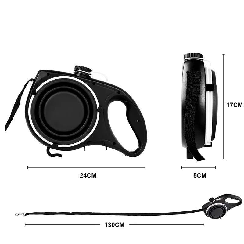 The Ultimate 4 - in - 1 Dog Leash for Hydration, Safety & Clean Walks - TailTrove™