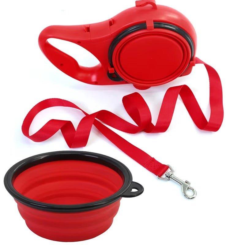 The Ultimate 4 - in - 1 Dog Leash for Hydration, Safety & Clean Walks - TailTrove™